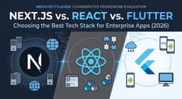 Next.js vs. React vs. Flutter: Which Tech Stack Is Best for Scalable Multi-Platform Enterprise Apps?